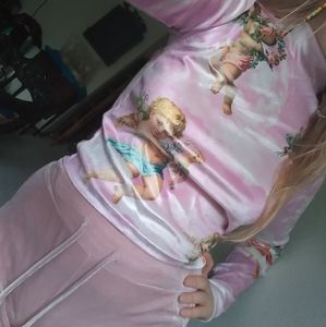NWOT Renaissance Angels Pink Velvet Top